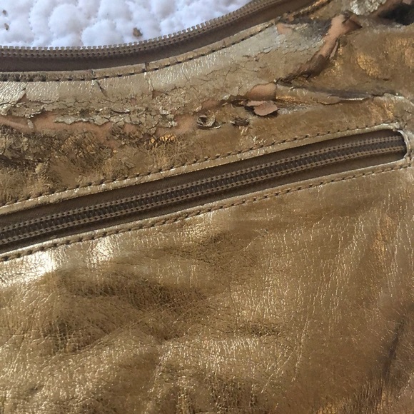 Vintage Gold lame w/ sequins purse & changepurse - Picture 5 of 5